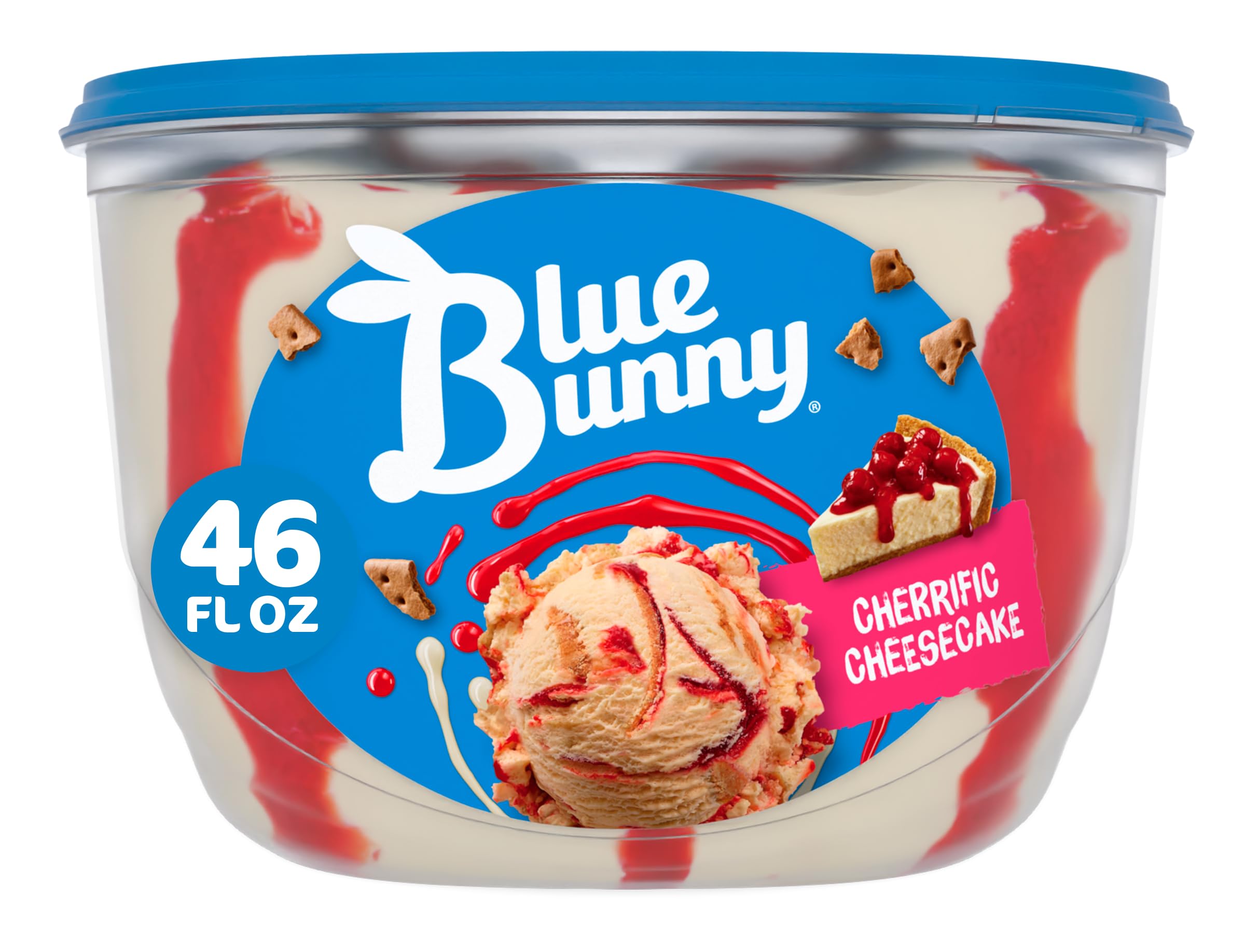 Amazon.com: Blue Bunny Cherrific Cheesecake Frozen Dessert , 46 fl